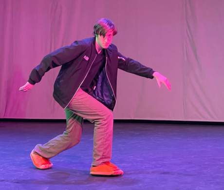 Matt posing in the authentic Big Foot Pose