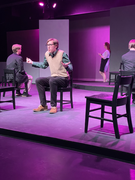 Matt as Paul singing "I'm Allergic to Cats"