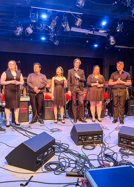 Matt performing with Nationally Acclaimed Late Night Blues Vocal Jazz Ensemble