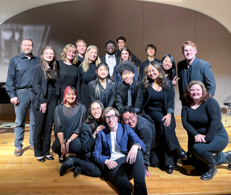 Matt and his composition recital performers